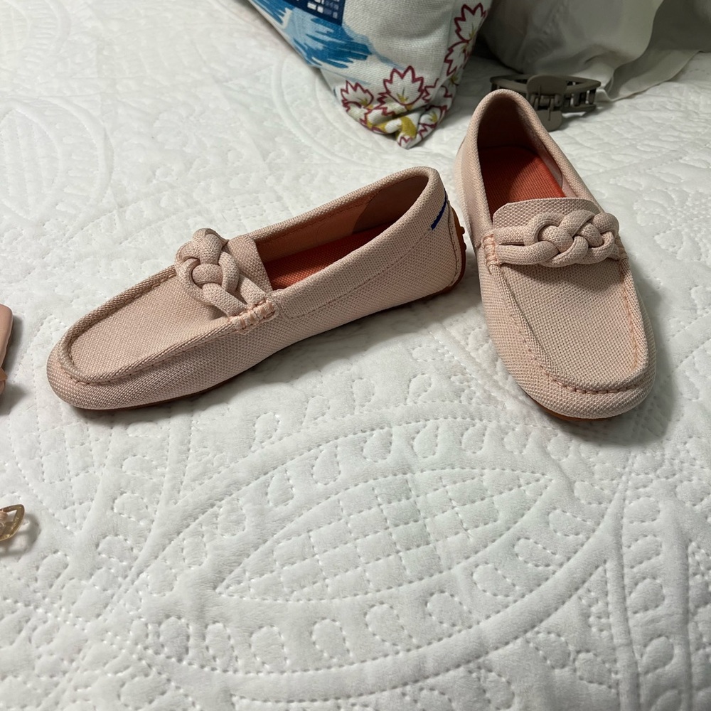 Women's Braided Loafers in Cream